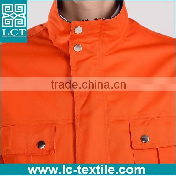 Supply Custom Fit Bright Orange Color European Workwear With Fashion Design photo-3