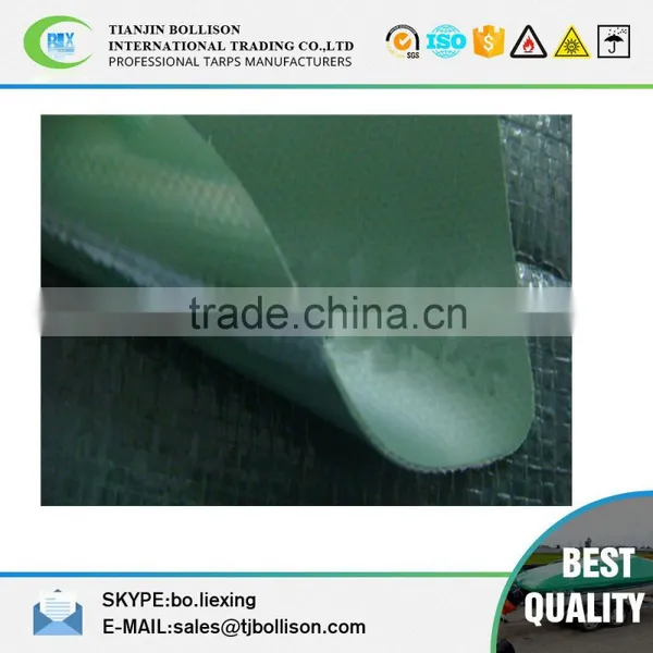 Eco Friendly 1.0mm PVC Coated Polyester Fabric for Inflatable Tent and Side Curtain photo-2