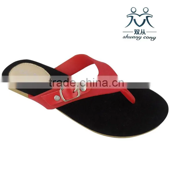 Factory Price Fuzzy Shoes Suede Flip Flop With Belt Slippers for Ladies photo-2