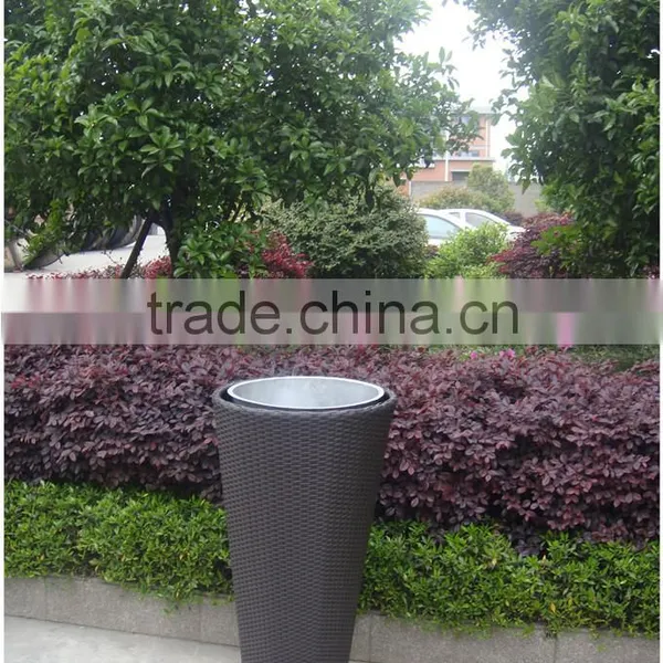 Handmade Rattan Garden Flower Pot photo-5