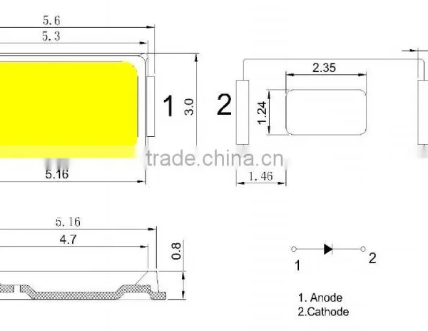 Super Bright SMD LED 5630 White for Lighting photo-3