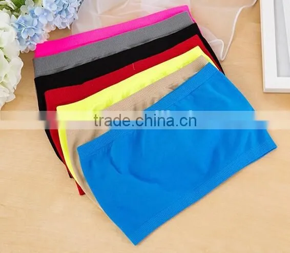 Seamless Wrapped Chest Strapless Stylish Lady's Bra photo-3
