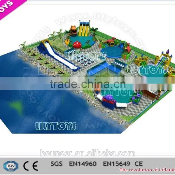 Inflatable Mobile Park/giant Place Theme Park/commercial Slide n Pool Park photo-2