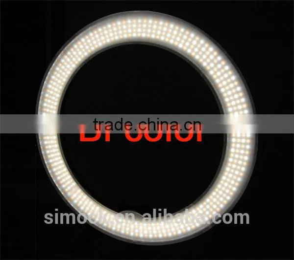Bi- Color Micro 55 Watt Photography Ring Light RL-18 LED Making up Video Light for DSLR Camera on Portrait photo-2