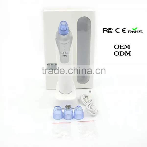 4 Interchangeable Attachment LCD Electricity Display Comedo Suction Beauty Machine photo-3
