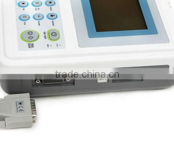 OEM Six Channel Digital ECG Machine 12-lead Digital 6-channel Electrocardiograph photo-3