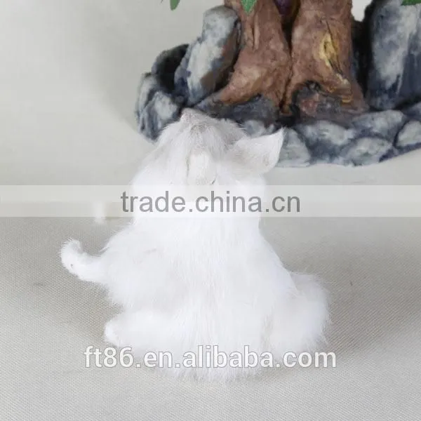 Animated Cheap Realistic Plush Realistic Bunny Figurine photo-3
