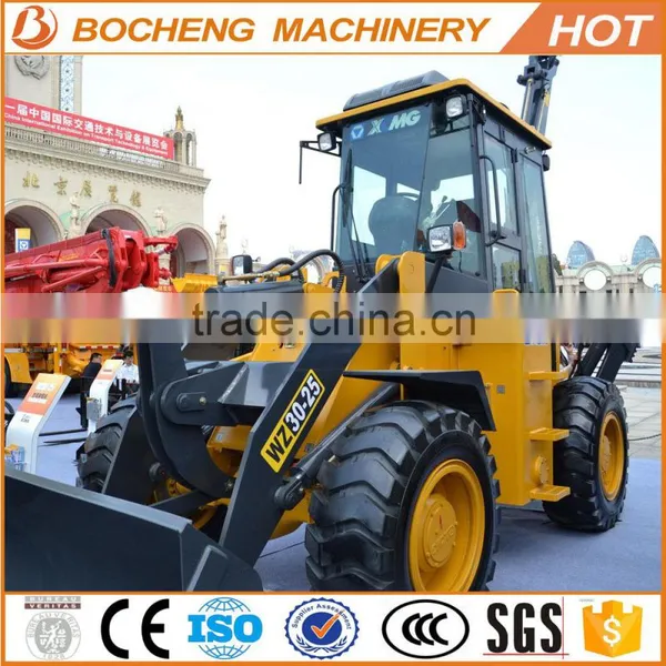CE & EPA Certificated With Attachments 2016 Hot Sale WZ30-25 65KW 1.0CBM 950kg Side Shtractor Backhoe Loader With Price for Sale photo-6