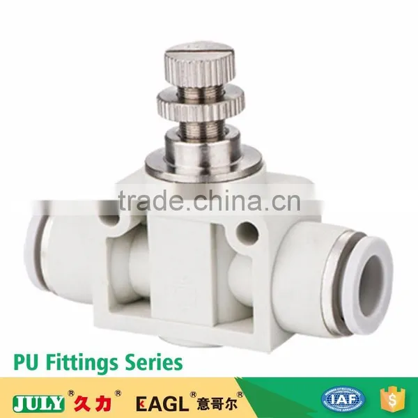 JULY Factory Made PU Plastic Pneumatic Push-in SC Speed Control Valve for Tube Fittings photo-2