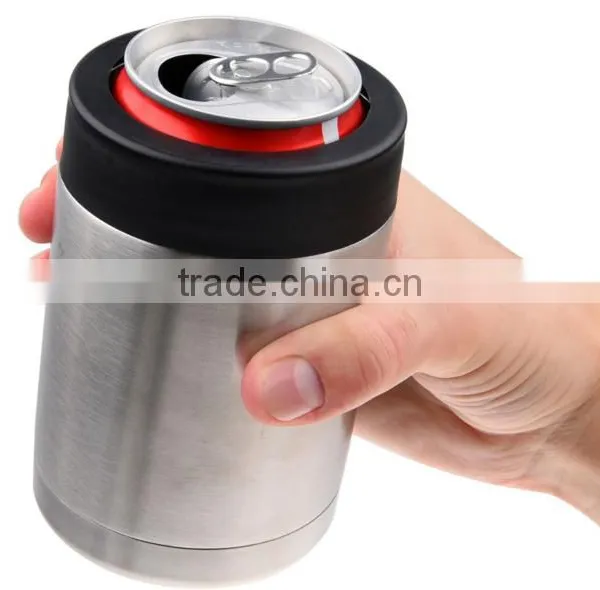 Double Wall 12 Ounce Vacuum Stainless Steel Beverage Chilled Can Cooler BPA Free Water Bottle Flask photo-6