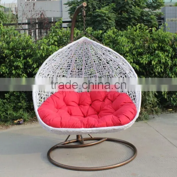 Outdoor Furniture Wicker Double Rattan Hanging Chair photo-2