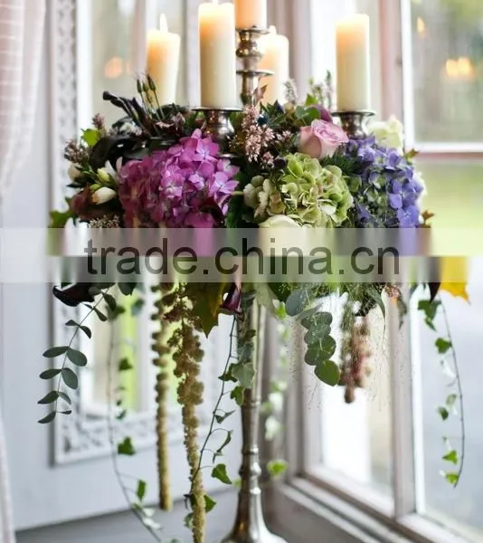 Flower Bowl Wedding Candelabra,crystal Candelabra Wedding Centerpieces,wedding Crystal Candelabra With on Top Flower Bowl C/ball photo-3