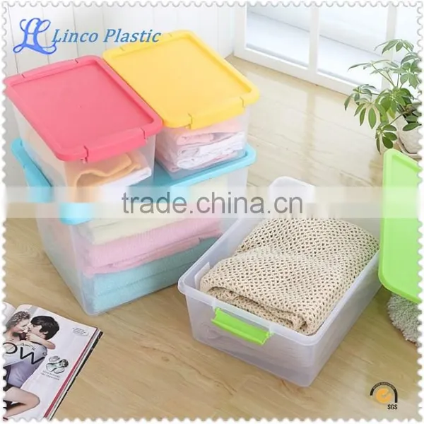 11.5L Hot Sale Colorful Plastic Storage Box With Lock photo-3