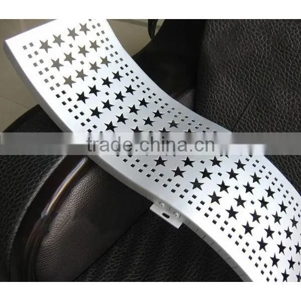Outdoor Laser Cutting Facade Panel Aluminum Curtain Wall Profile photo-3