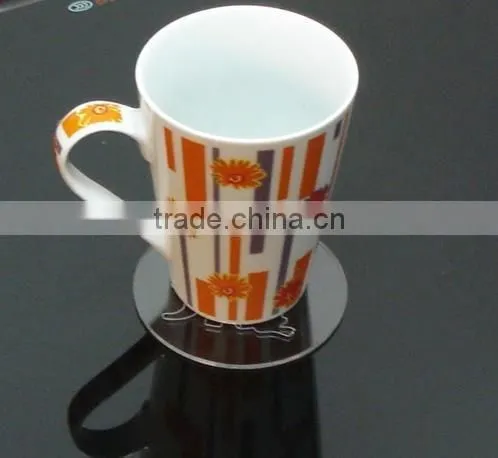 Customized Acrylic Coaster,transparent Round Cup Coaster, Acrylic Product