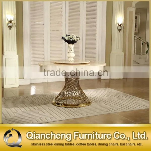Heavy Stainless Steel Dining Table With Antique Top photo-5