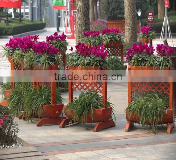 Arlau Outdoor Street Wooden Flower Pot photo-2