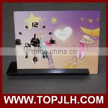 Fancy Design Blank Coated Photo Frame Wall Clock for Sublimation photo-2