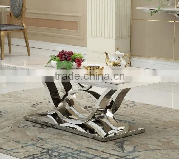 High End Stainless Steel Dinning Table Dinning Room Set Furniture AH1282 photo-3