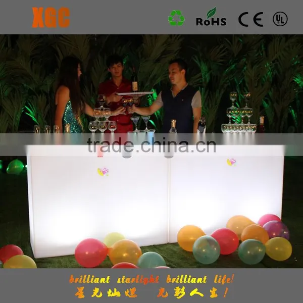 High Grade PE Plastic LED Table Party Table Outdoor Waterproof Led Table photo-6