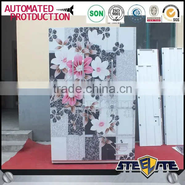 Bedroom Furniture Steel Wardrobe Closet Design Metal Clothes Cupboard photo-5