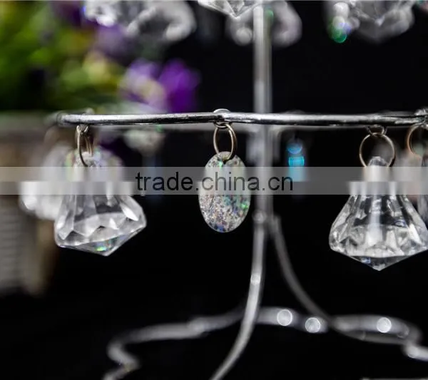 Artificial Clear Acrylic Colorful Diamond Bead Display Table Decorations photo-6
