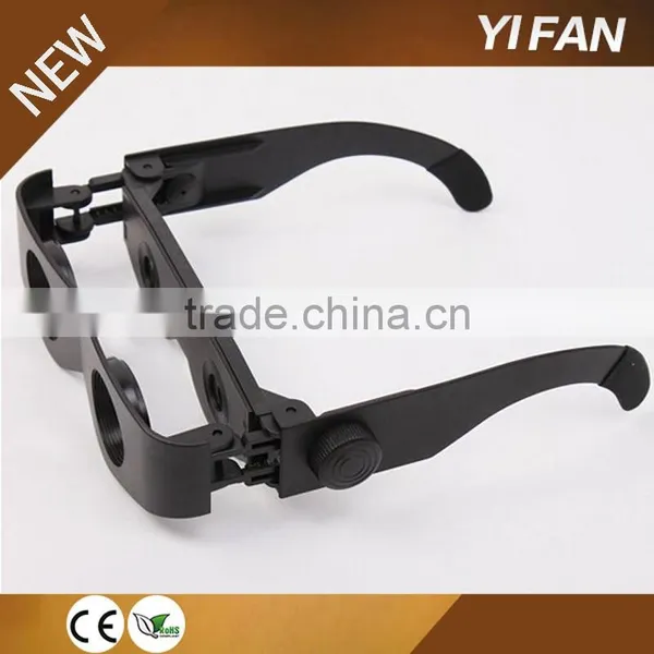 Hand Free Plastic Adjustable Magnifying Glassess Telescope Binoculars photo-2
