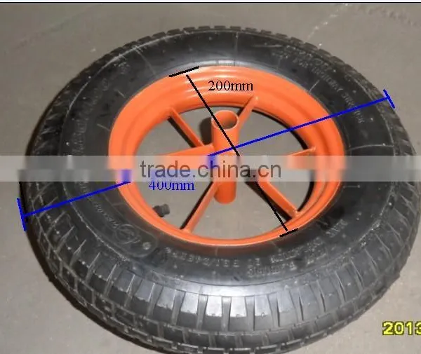 Wheel Barrow Wheel 4.00-8 With Steel Rim photo-4