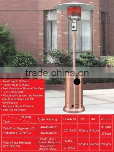 Outdoor Natural Gas Patio Waterproof Terrace Heater photo-6