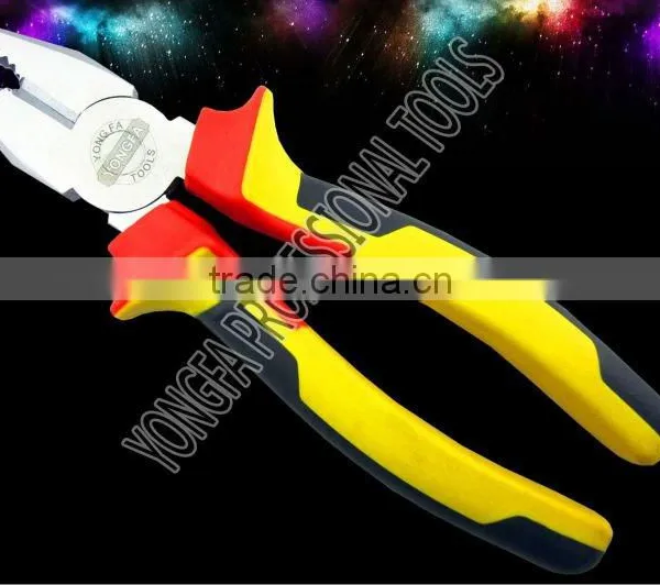 YF01016 2015 New Design Professional Combination Plier With 3colours Handle photo-4