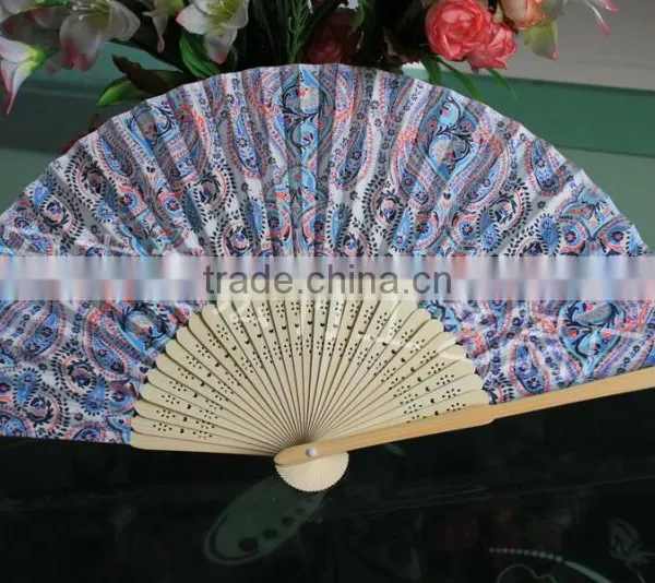 Beautiful Fabric Bamboo Fan for Ladies photo-5