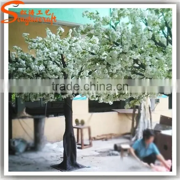 Cherry Decorations Artificial Plastic Flower Tree Cherry Blossom Tree Types White Tree Wedding Decor photo-4