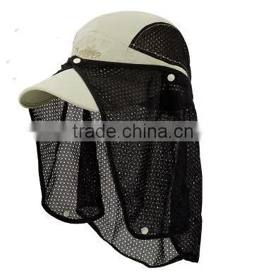 White Gauze Male Mosquitoes in Summer Bees Neck Guard Covered Face Fishing Hat Man Sun Hat Covered Face Outdoor Sun Hat photo-4