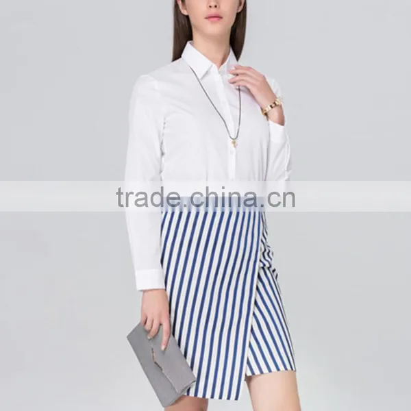 Wholesale Fashion Close-fitting Shirt for Office Ladies,images of Ladies Casual Tops photo-2