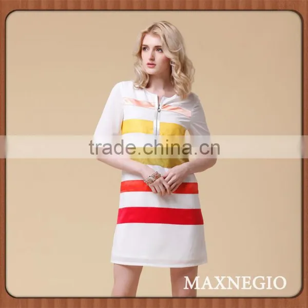 New Arrival Best Price Sexy Causal Dress Women Fashionable Causal Stripe Dress photo-2