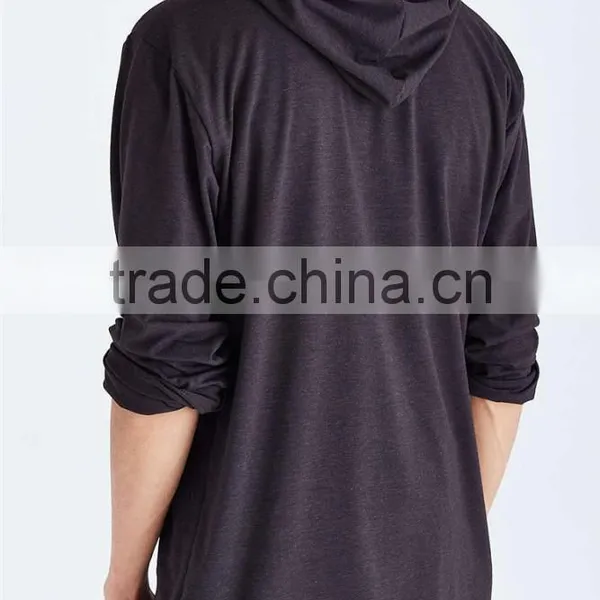 Wholesale Thin Plain Solid Pullover Hoodies no Brand Name Hoodies photo-4