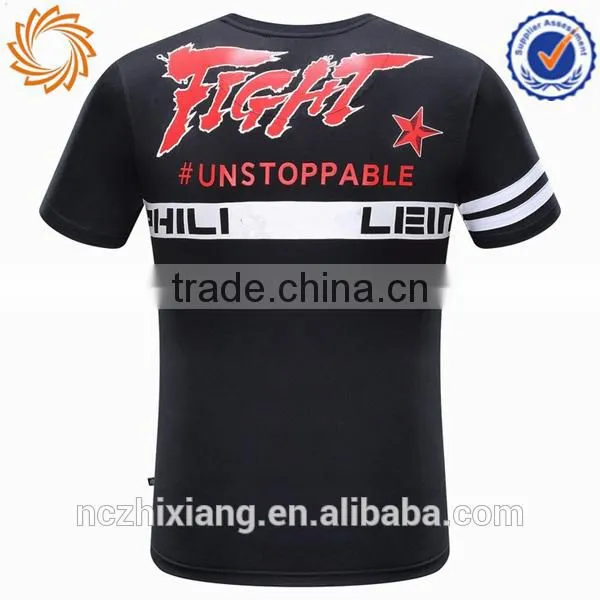 Mens 100% Polyester Sublimation Printing Mma t Shirt photo-3
