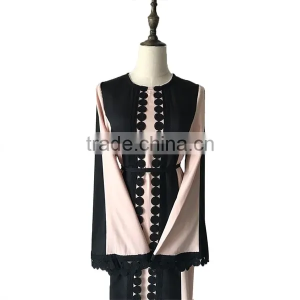 Muslim Cardigan Dubai Abaya 2017 Turkish Coat Women Caftan Kaftan Malaysia Front Open Abaya Wholesale photo-5