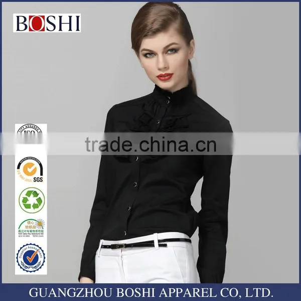 Black Shirt Of Ladies Formal Shirt Designs For Fancy Ladies Tops Latest Design photo-2
