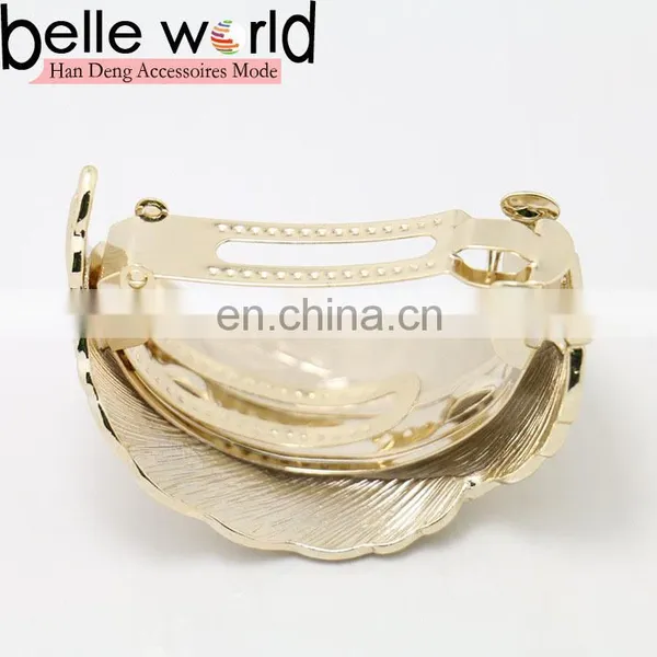 New Elegant Metal Feather Barrette Hair Clips for Women photo-2