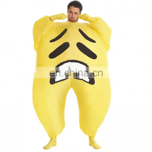 INFLATABLE EMOJI COSTUME SAD MEGAMORPH COSTUME FANCY DRESS FOR ADULT photo-2