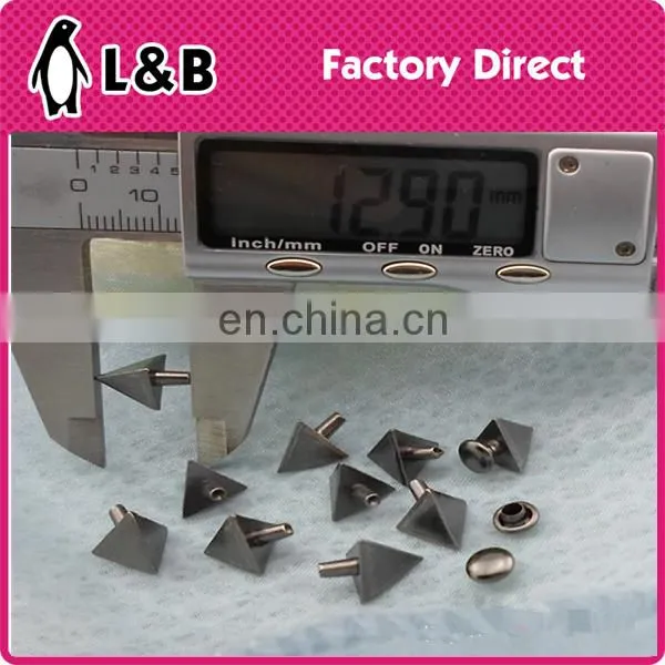 10*13mm Wholesale Popular New Fashion Bifurcated Triangle Design Rivet photo-2
