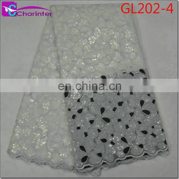 Latest Sale Well African Fashion Organza Lace Fabrics GL202 photo-5