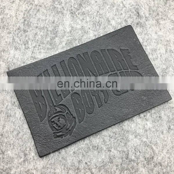 Washable Embossed Fake Leather Tags Labels photo-3