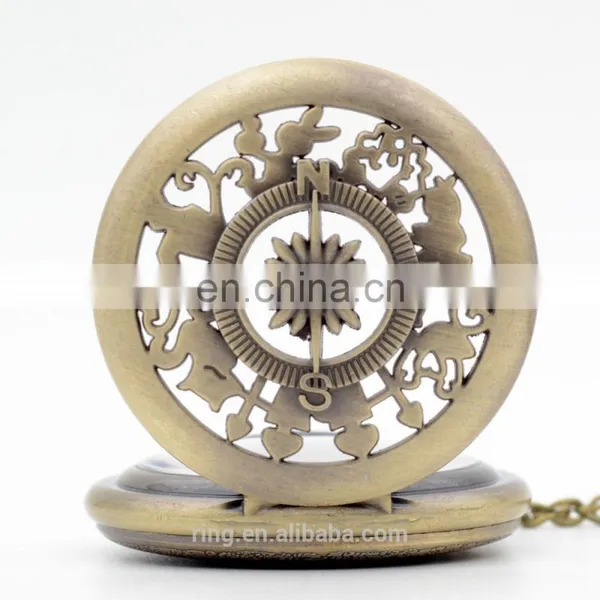 Alice in Wonderland Roman Numerals and Poker Rabbit Dial Quartz Pocket Watch Game of Thrones photo-2