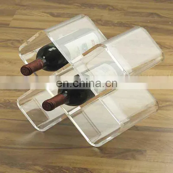 Hot Sale High Quality Custom Clear Acrlic Wine Shelf photo-2