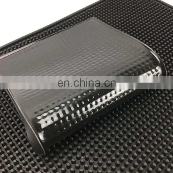 PVC Rectangular Black Water Coaster With Anti-slip Function for Bar Counter photo-3