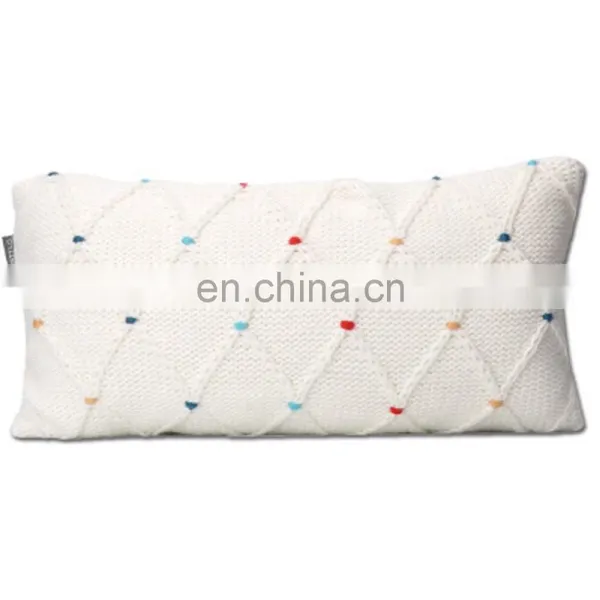 Home Decorative Knit White Throw Blanket for Couch Sofa Chair photo-5