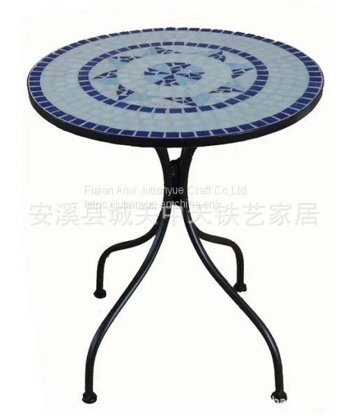 Outdoor Mosaic With Metal Table photo-4