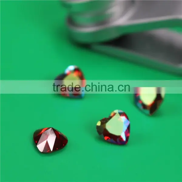 Best Quality Incomparable Beautiful 8mm Round Rose ab Zircon Diamond Stone photo-5